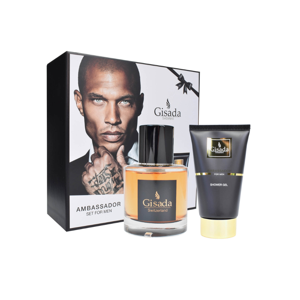 Gisada Ambassador Men Gift Set 50ml EDP + 100ml Shower Gel