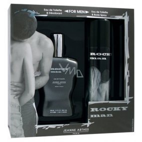 Jeanne Arthes Rocky Man Gift Set 100ml EDT + 200ml Deodorant Spray