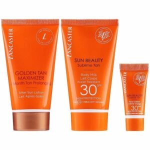 Lancaster Sun Beauty Gift Set 50ml Sun Beauty Body Milk SPF30 + 50ml After Sun Golden Maximiser + 3ml Sun Beauty Face Cream SPF30