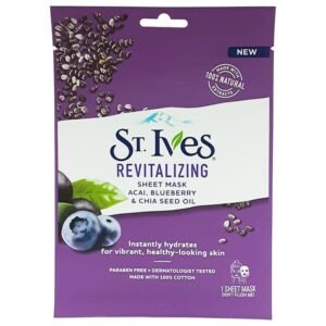 St. Ives Revitalising Acai Blueberry & Chia Seed Oil Mask 23ml - 1 Sheet