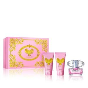 Versace Bright Crystal Gift Set 50ml EDT + 50ml Shower Gel + 50ml Body Lotion