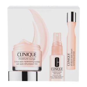 Clinique All About Moisture Gift Set 75ml Moisture Surge Gel-cream + 30ml Moisture Surge Face Spray + 15ml All About Eyes Serum