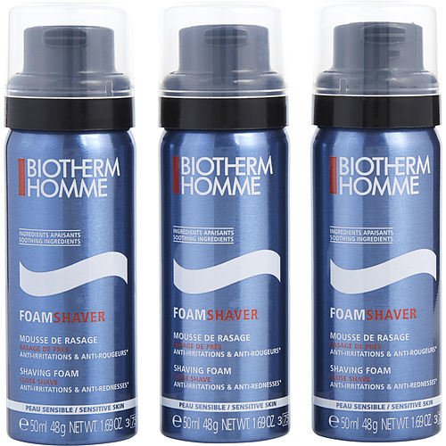 Biotherm Homme Gift Set 3 x 50ml Sensitive Shaving Foam