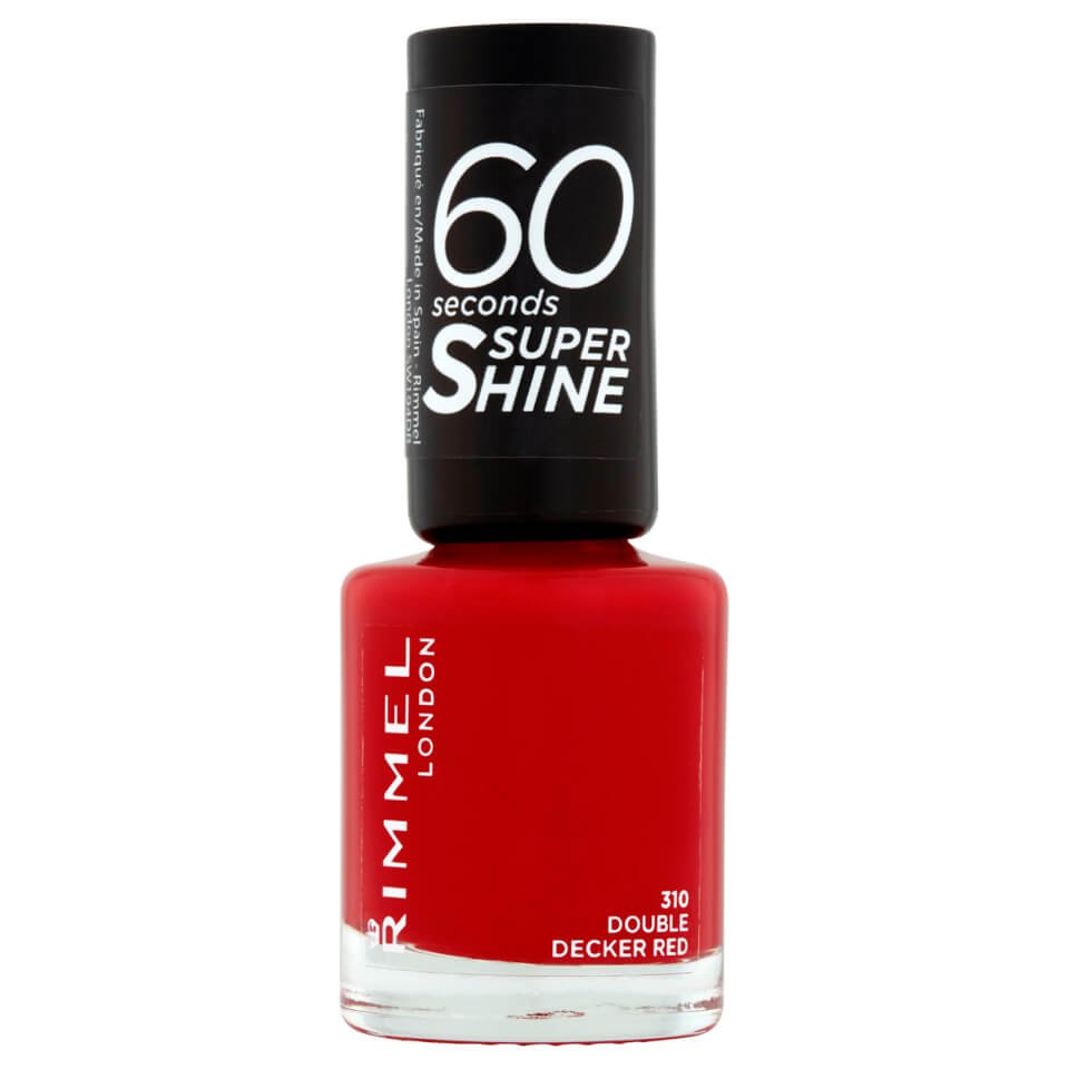 Rimmel 60 Seconds Super Shine Nail Polish 8ml - 310 Double Decker Red
