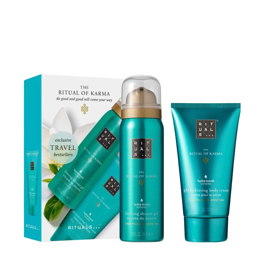 Rituals The Ritual of Karma Mini Gift Set 70ml Body Cream + 50ml Foaming Shower Gel
