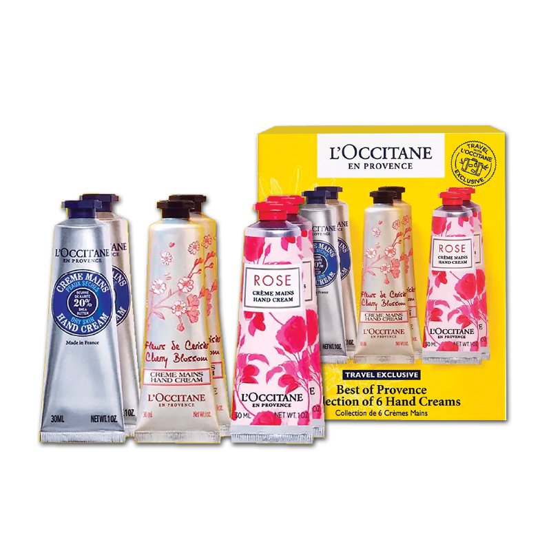 L'Occitane en Provence Best Of Provence Hand Cream Collection Gift Set 6 Pieces