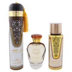 Ard Al Zaafaran Turab Al Dhahab Gift Set 100ml EDP + 250ml Body Mist + 300ml Air Freshener