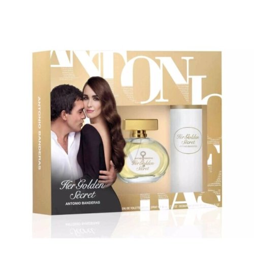 Antonio Banderas Her Golden Secret Gift Set 80ml EDT + 150ml Deodorant Spray