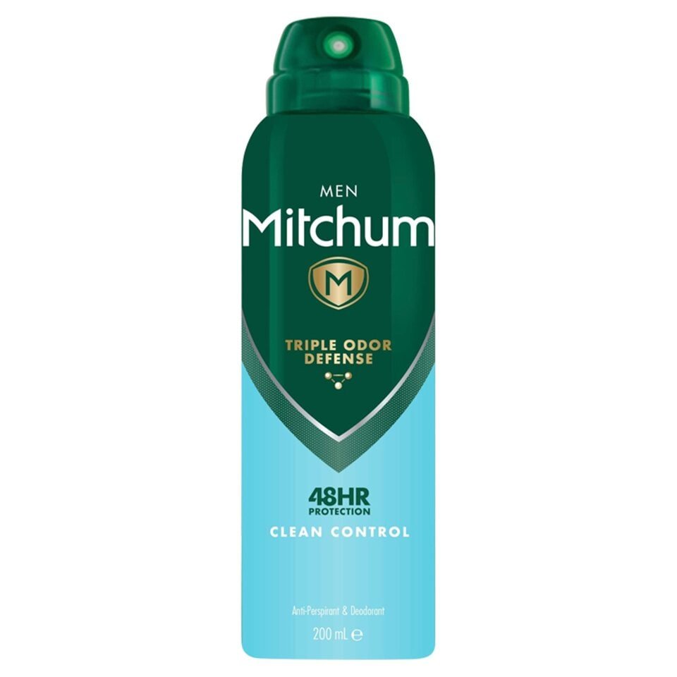 Mitchum Men Triple Odor Defense Clean Control 48HR Protection Deodorant Spray 200ml
