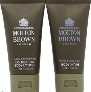 Molton Brown Gift Set 30ml Coco & Sandalwood Body Lotion + 30ml White Sandalwood Body Wash