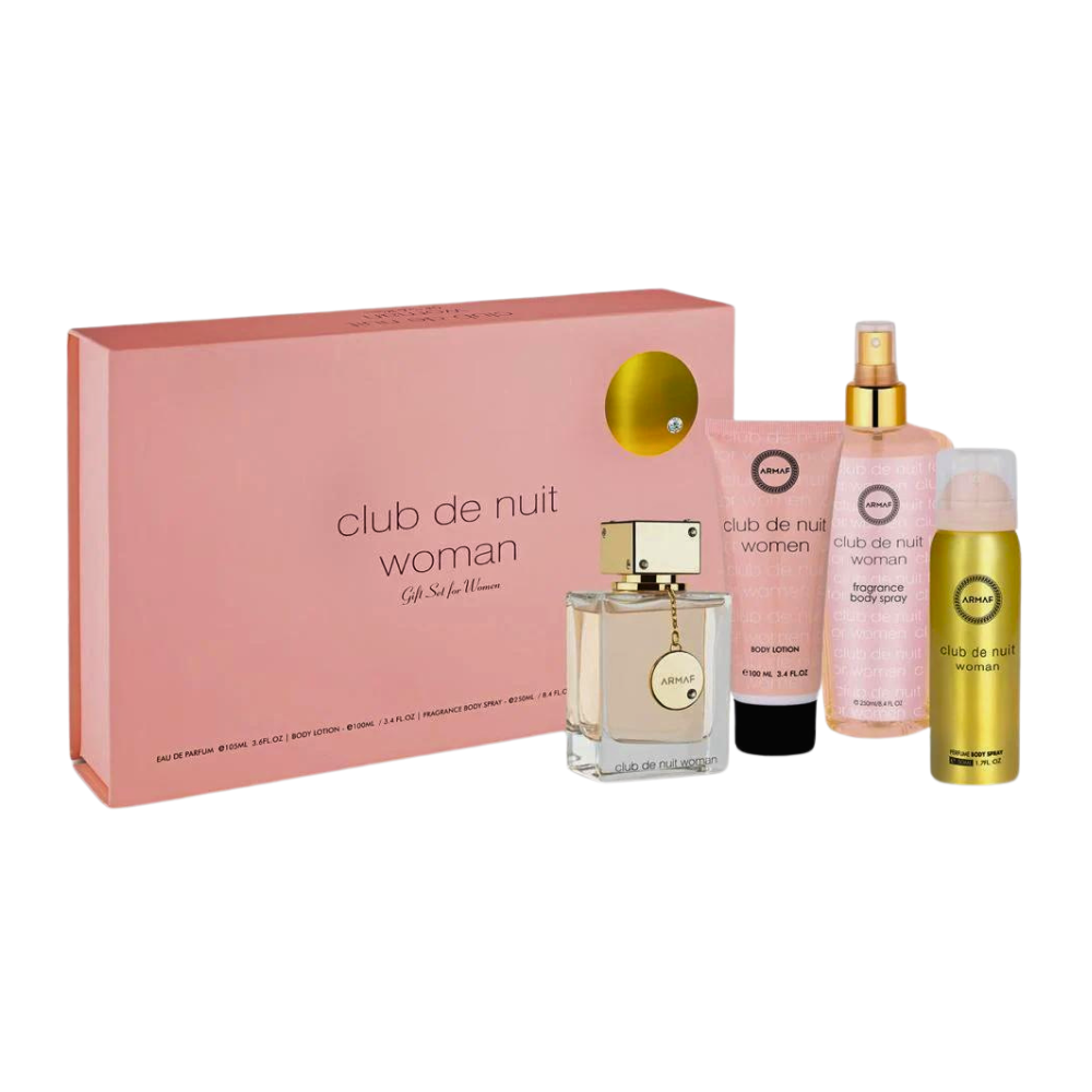 Armaf Club De Nuit Women Gift Set 30ml EDP + 75g Deodorant Stick + 50ml Hand Cream + 55ml Hair Mist