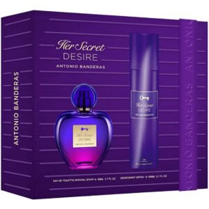 Antonio Banderas Her Secret Desire Gift Set 80ml EDT + 150ml Deodorant Spray