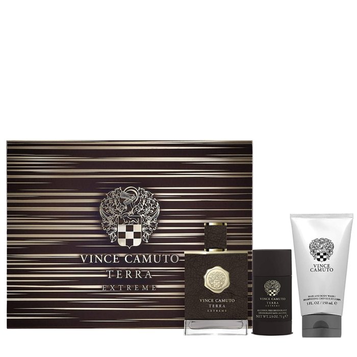 Vince Camuto Terra Extreme Gift Set 100ml EDP + 150ml Shower Gel + 75ml Deodorant Stick