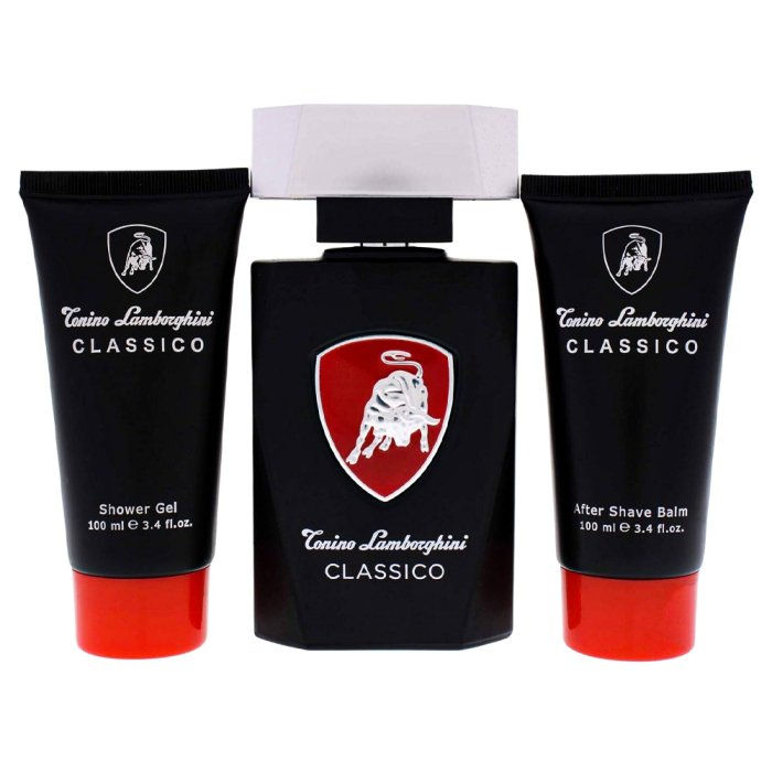Lamborghini Classico Gift Set 125ml EDT + 100ml Aftershave Balm + 100ml Shower Gel