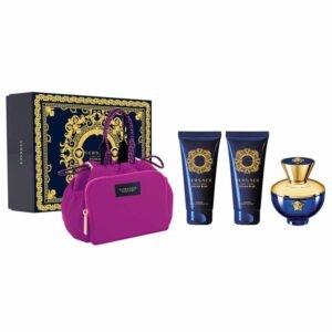 Versace Pour Femme Dylan Blue Gift Set 100ml EDP + 100ml Shower Gel + 100ml Body Lotion