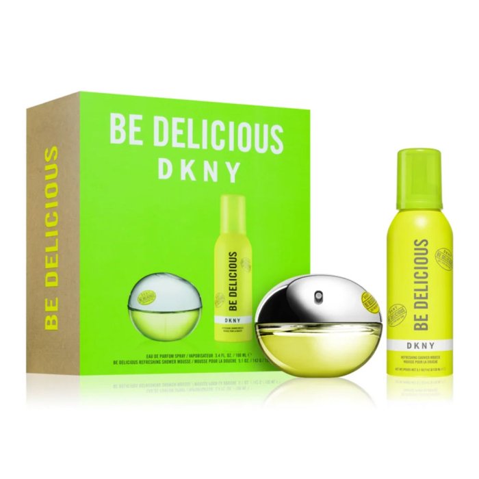 DKNY Be Delicious Gift Set 100ml EDP + 150ml Refreshing Shower Mousse