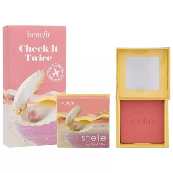 Benefit Shellie Blush Cheek It Twice Duo Set 2x 6g - Seashell Pink