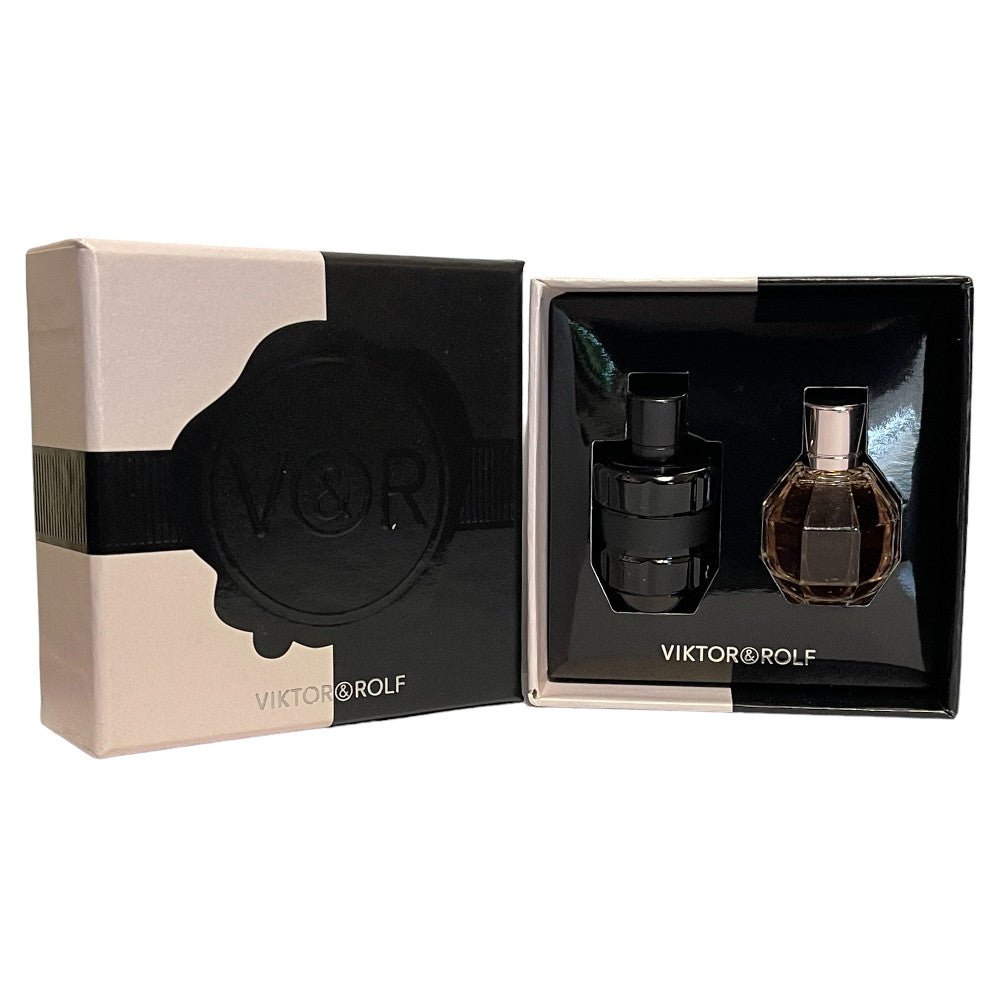 Viktor & Rolf Gift Set 7ml FlowerBomb EDP + 7ml Spicebomb EDT