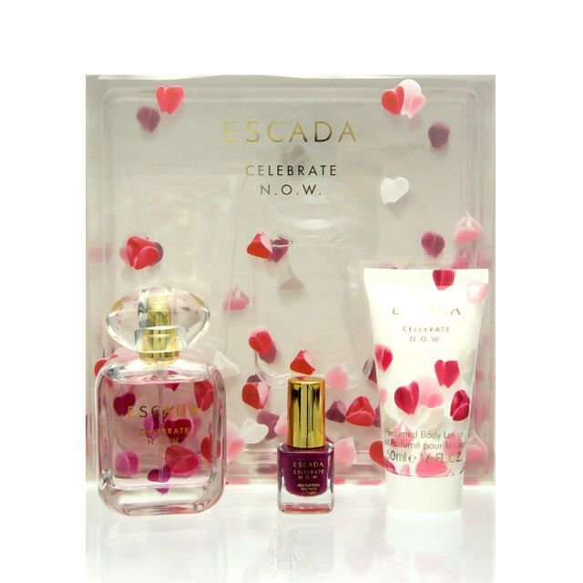 Escada Celebrate N.O.W. Gift Set 50ml EDP + 50ml Body Milk + 4.5ml Nail Polish