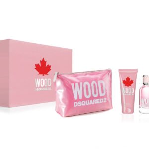 DSquared² Red Wood Gift Set 100ml EDT + 100ml Shower Gel + Purse