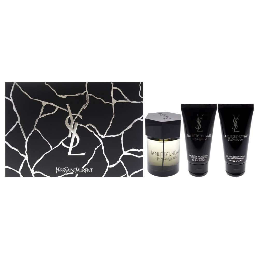 Yves Saint Laurent La Nuit de L'Homme Gift Set 100ml EDT + 2 x 50ml Shower Gel