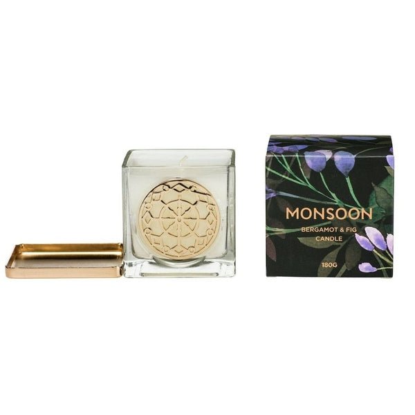 Monsoon Bergamot & Fig Scented Candle 180g