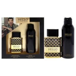 Lionel Richie Hello Gift Set- 100ml EDP + 100ml Shower Gel + 15ml Travel Size