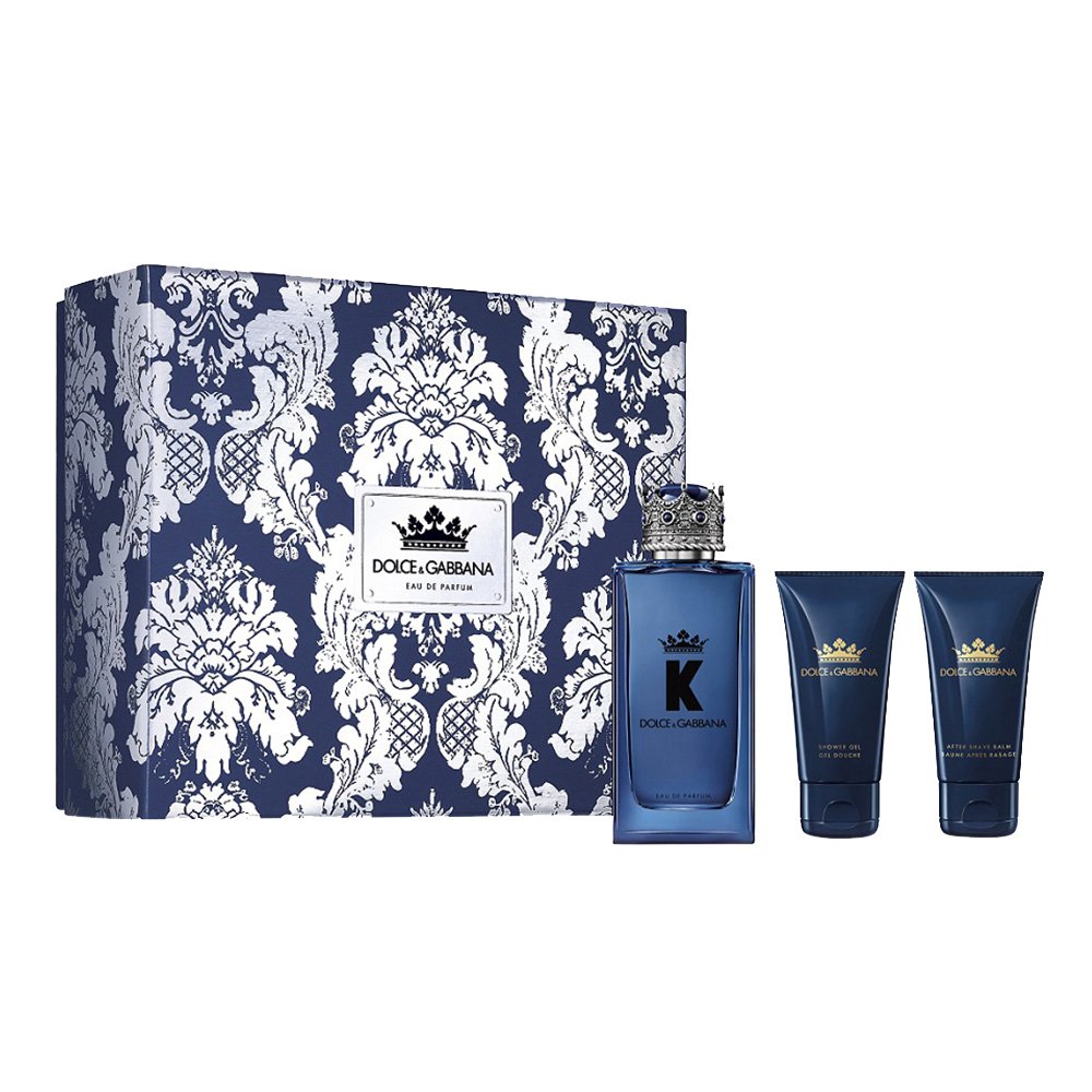 Dolce & Gabbana K Gift Set 100ml EDP + 50ml After Shave Balm + 50ml Shower Gel