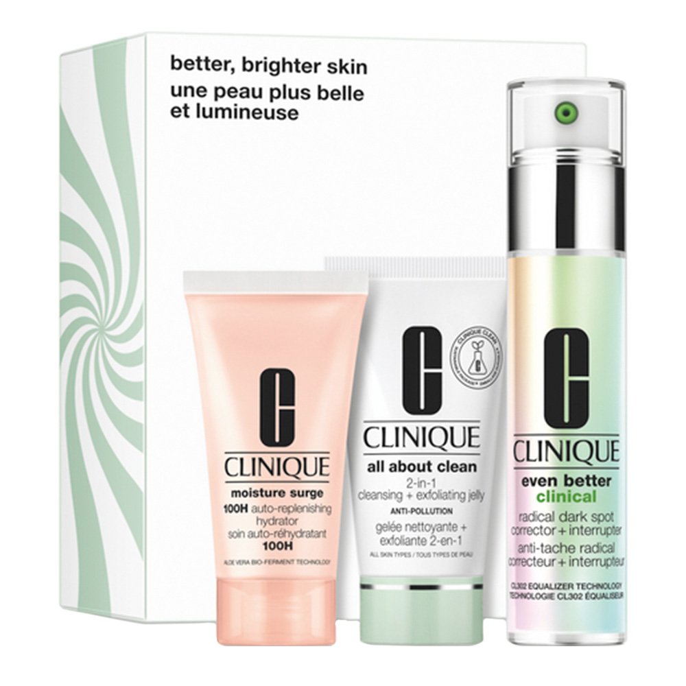 Clinique Even Better Gift Set 30ml Perfecting Serum + 30ml Moisturizing Gel Cream + 30ml Exfoliating Jelly