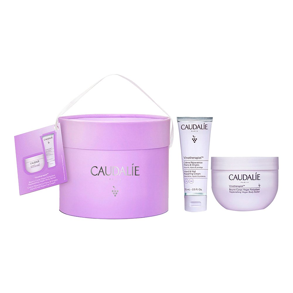 Caudalie Vinotherapist Body Moisture Duo Gift Set 250g Replenishing Vegan Body Butter + 75ml Hand & Nail Repairing Cream