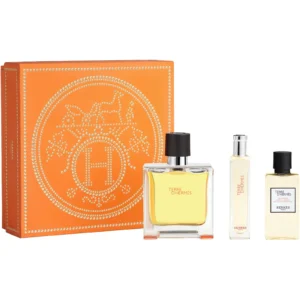 Hermès Terre d'Hermès Gift Set 75ml Pure Perfume + 40ml Hair and Body Shower Gel + 15ml Pure Perfume