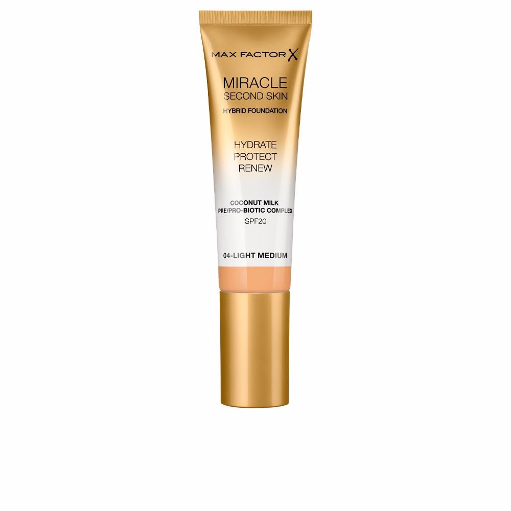 Max Factor Miracle Touch Second Skin Foundation SPF20 30ml - 4 Light Medium