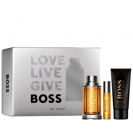 Hugo Boss Boss The Scent Gift Set 100ml EDT + 100ml Shower Gel + 10ml EDT Spray