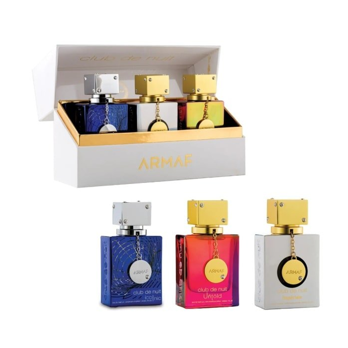 Armaf Parfum A Collector's Pride Gift Set 30ml Club De Nuit Blue Iconic EDP + 30ml Club de Nuit Untold EDP + 30ml Club de Nuit White Imperiale EDP