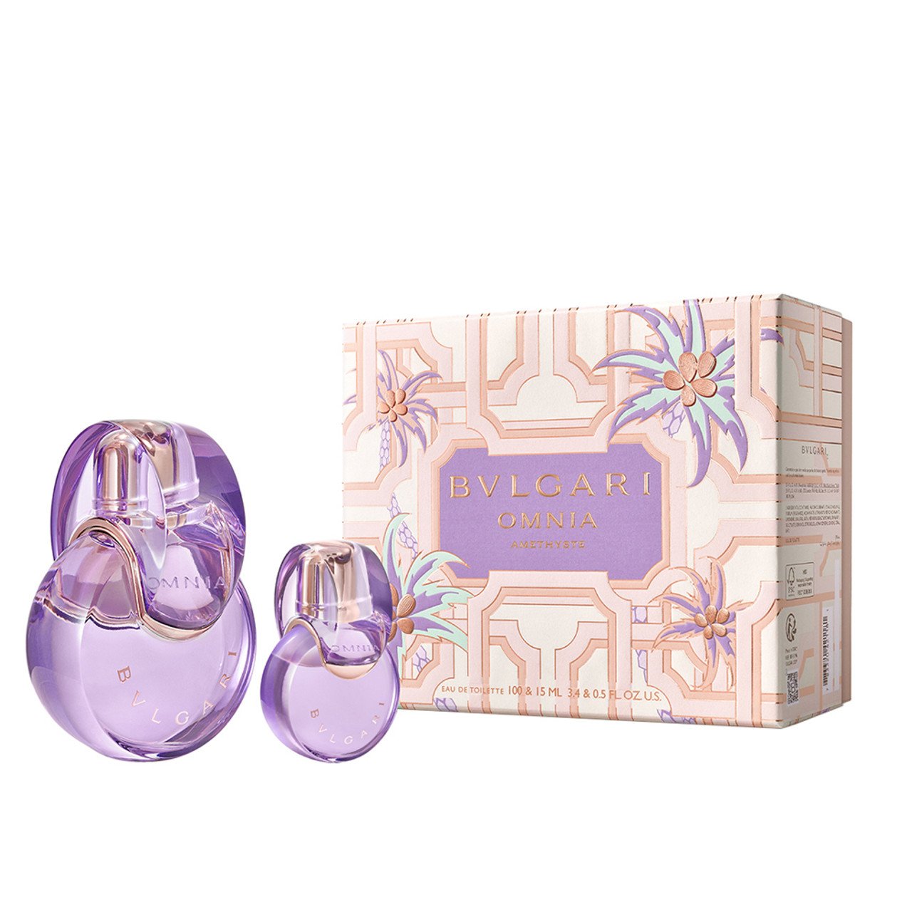 Bvlgari Omnia Amethyste Gift Set 100ml EDT + 15ml EDT