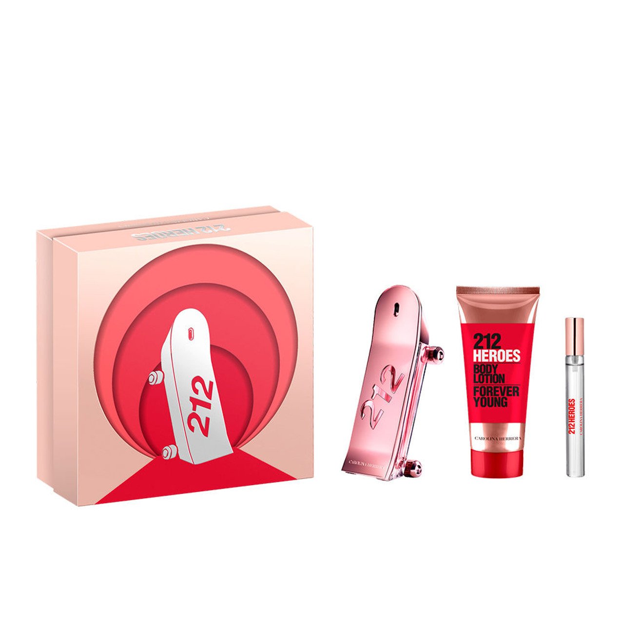 Carolina Herrera 212 Heroes Forever Young Gift Set 80ml EDP + 100ml Body Lotion + 10ml EDP