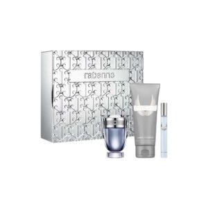 Paco Rabanne Invictus Gift Set 50ml EDT + 100ml All Over Shampoo + Travel Spray 10ml