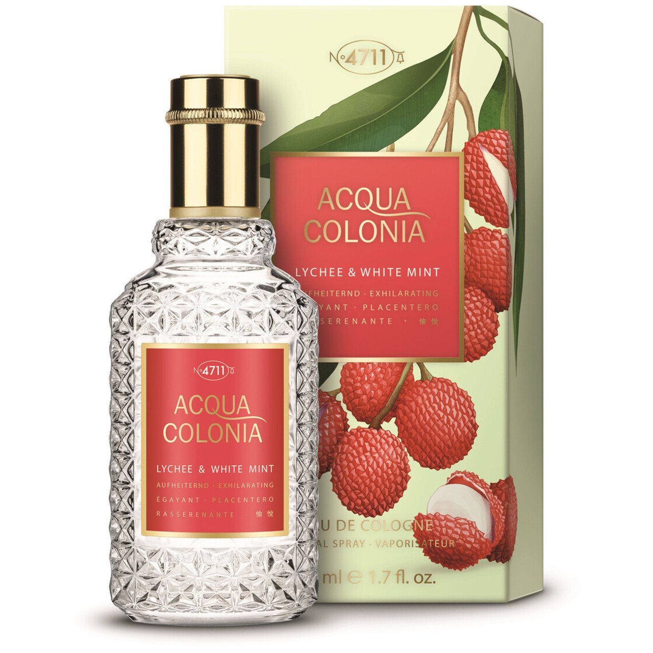 Mäurer & Wirtz 4711 Acqua Colonia Lychee & White Mint Eau de Cologne 50ml Spray