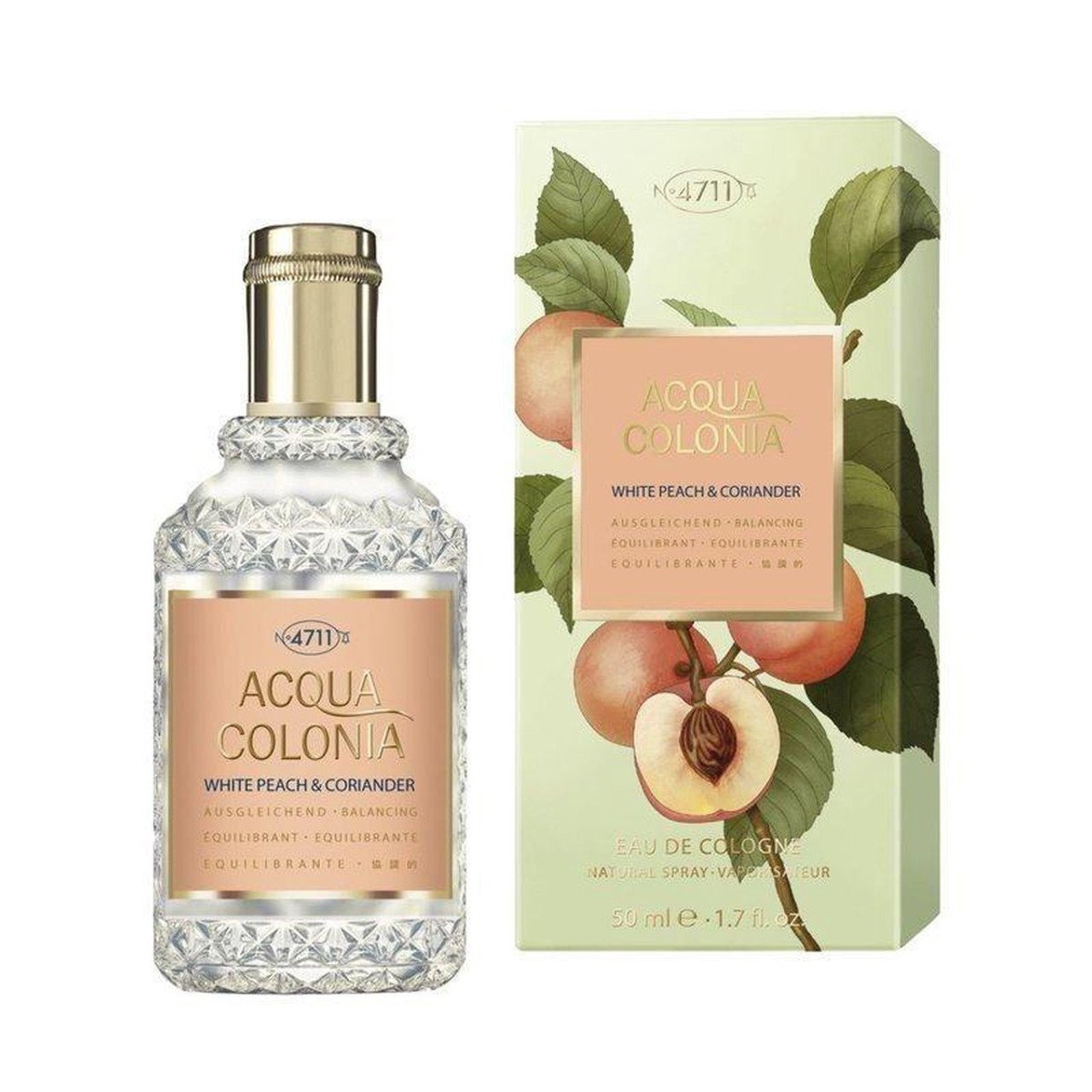 Mâurer & Wirtz 4711 Acqua Colonia White Peach & Coriander Eau de Cologne 50ml Spray