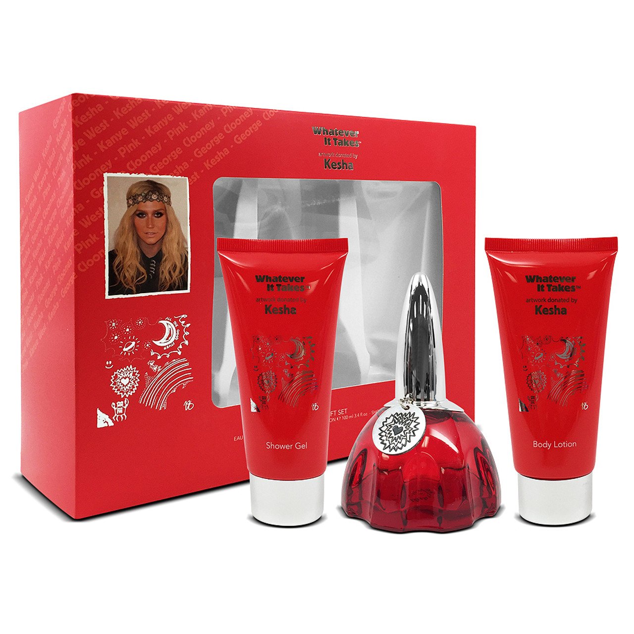 Whatever It Takes Kesha Gift Set 100ml EDP + 100ml Body Lotion + 100ml Shower Gel