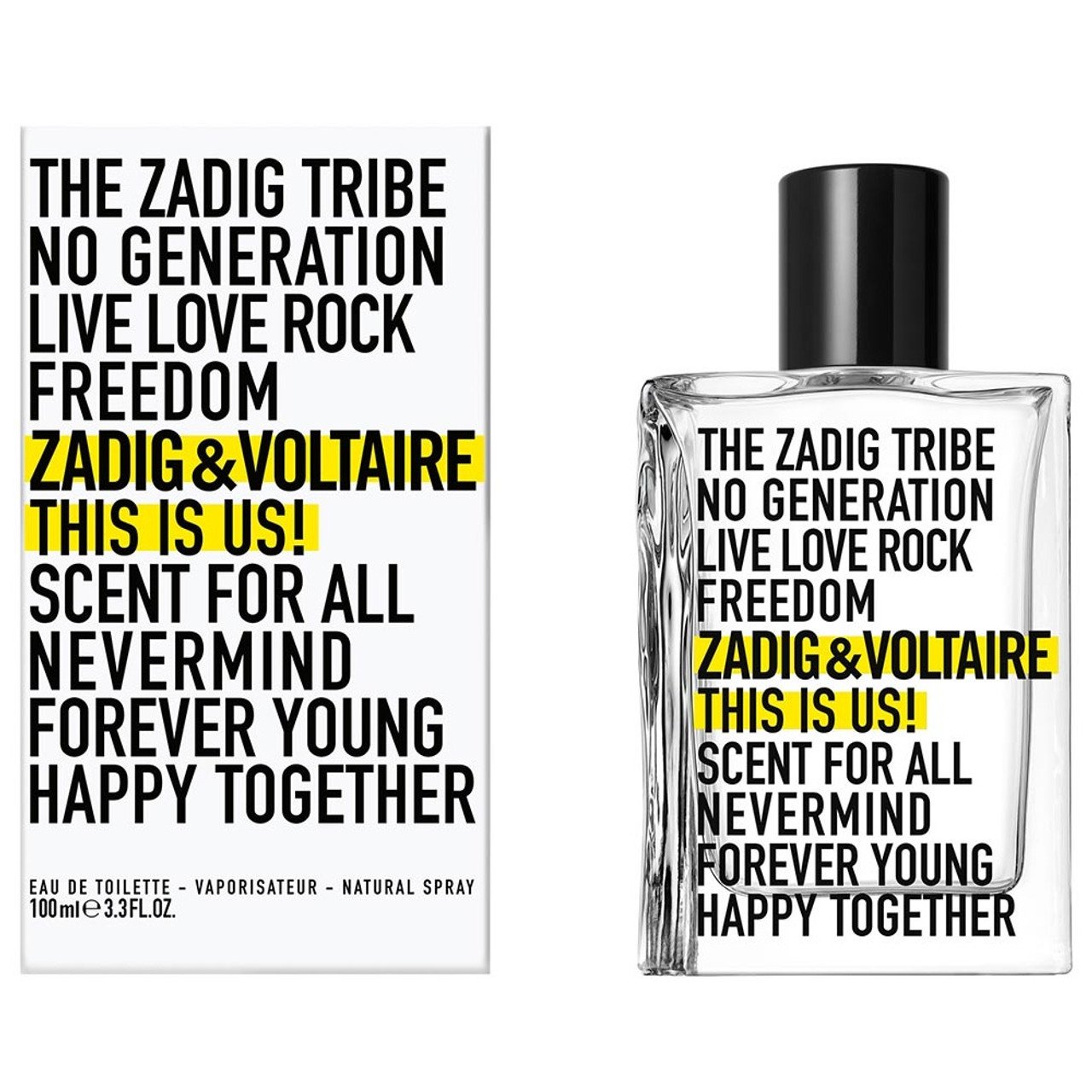 Zadig & Voltaire This Is Us! Eau de Toilette 100ml Spray