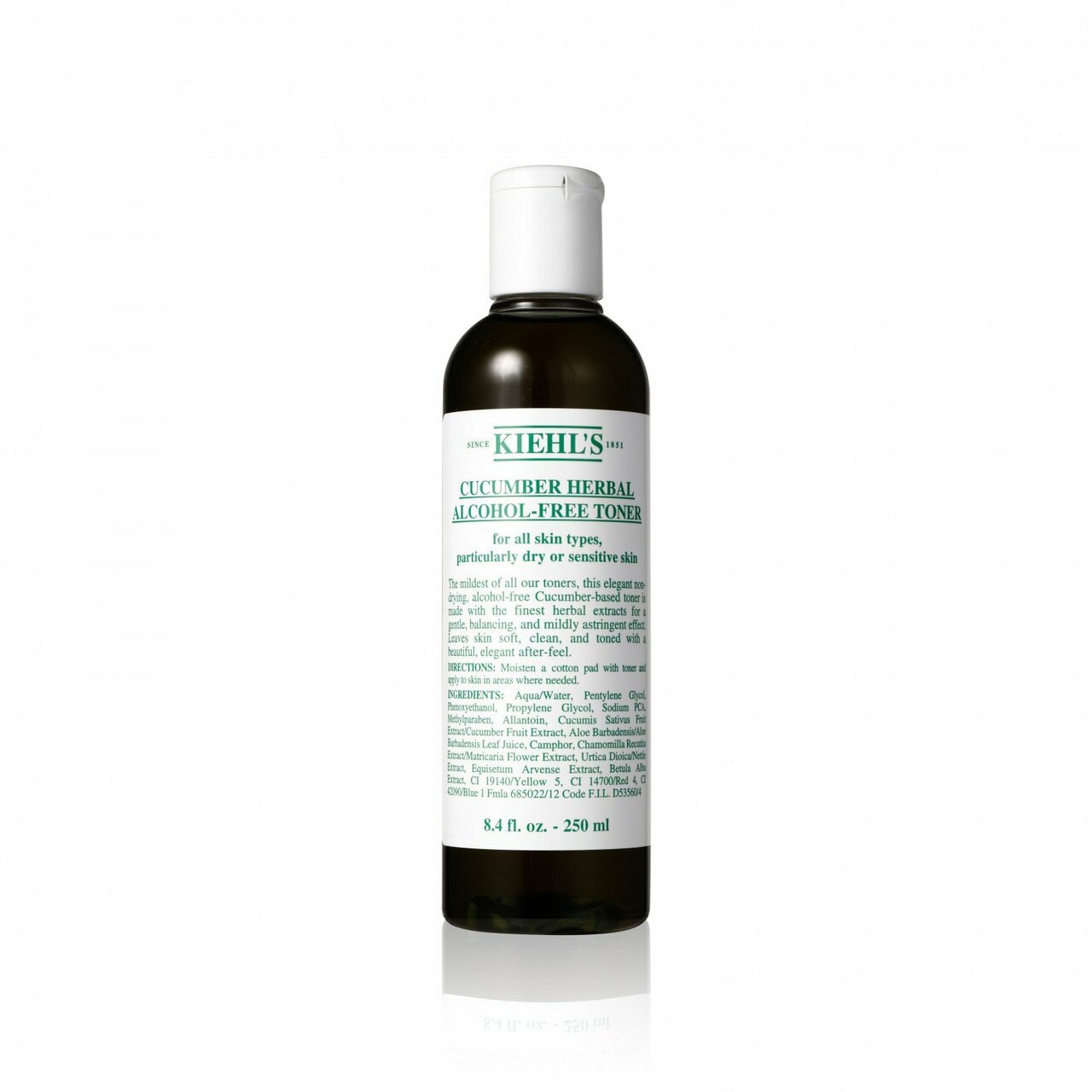 Kiehl's Cucumber Herbal Alcohol-Free Toner 250ml - For Dry And Sensitive Skin