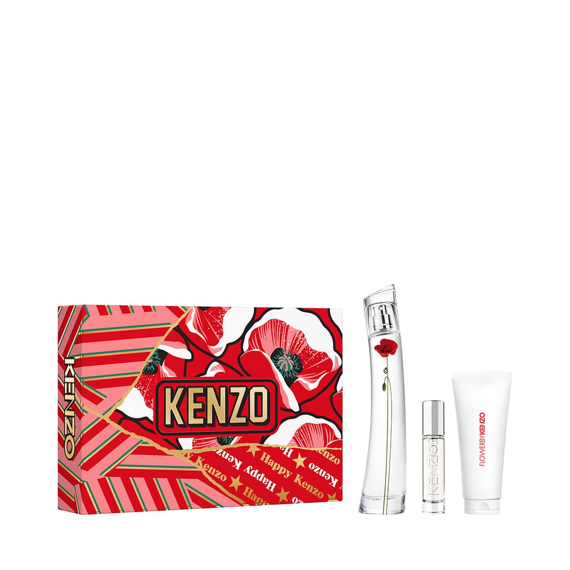 Kenzo Flower by Kenzo La Récolte Parisienne Gift Set 75ml EDP + 10ml EDP + 75ml Body Lotion