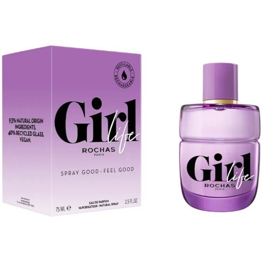 Rochas Girl Life Eau de Parfum 75ml Refillable Spray