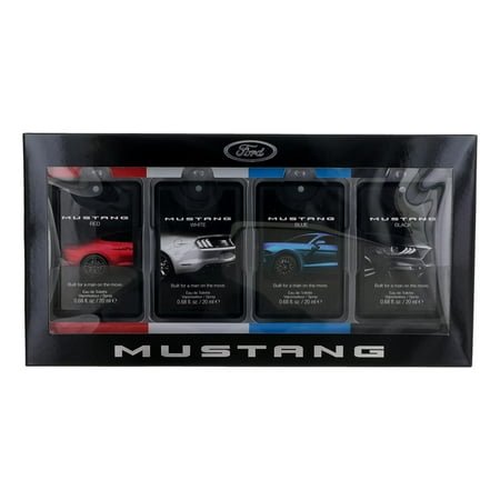 Mustang Ford Gift Set 20ml Red EDT + 20ml White EDT + 20ml Blue EDT + 20ml Black EDT