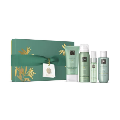Rituals The Ritual of Ayurveda Gift Set 100ml Body Cream + 125g Body Scrub + 200ml Foaming Shower Gel + Candle 140g