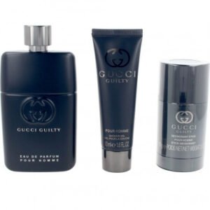 Gucci Guilty Pour Homme Eau de Parfum Gift Set : 90ml EDP Spray + 75ml Deodorant Stick + 50ml Shower Gel