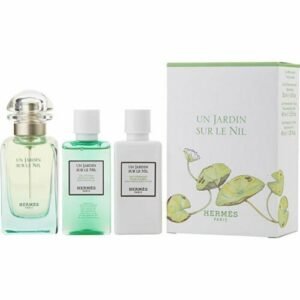 Hermès Un Jardin Sur Le Nil Gift Set 50ml EDT + 40ml Body Lotion + 40ml Shower Gel