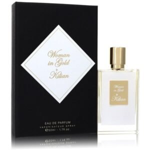By Kilian Woman In Gold Eau de Parfum 50ml Refillable Spray + Clutch