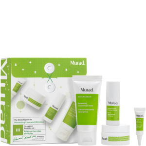Murad The Derm Report Minimising Lines and Wrinkles 60ml Cleansing Cream + 3ml Wrinkle Corrector + 10ml Serum + 15ml Night Cream